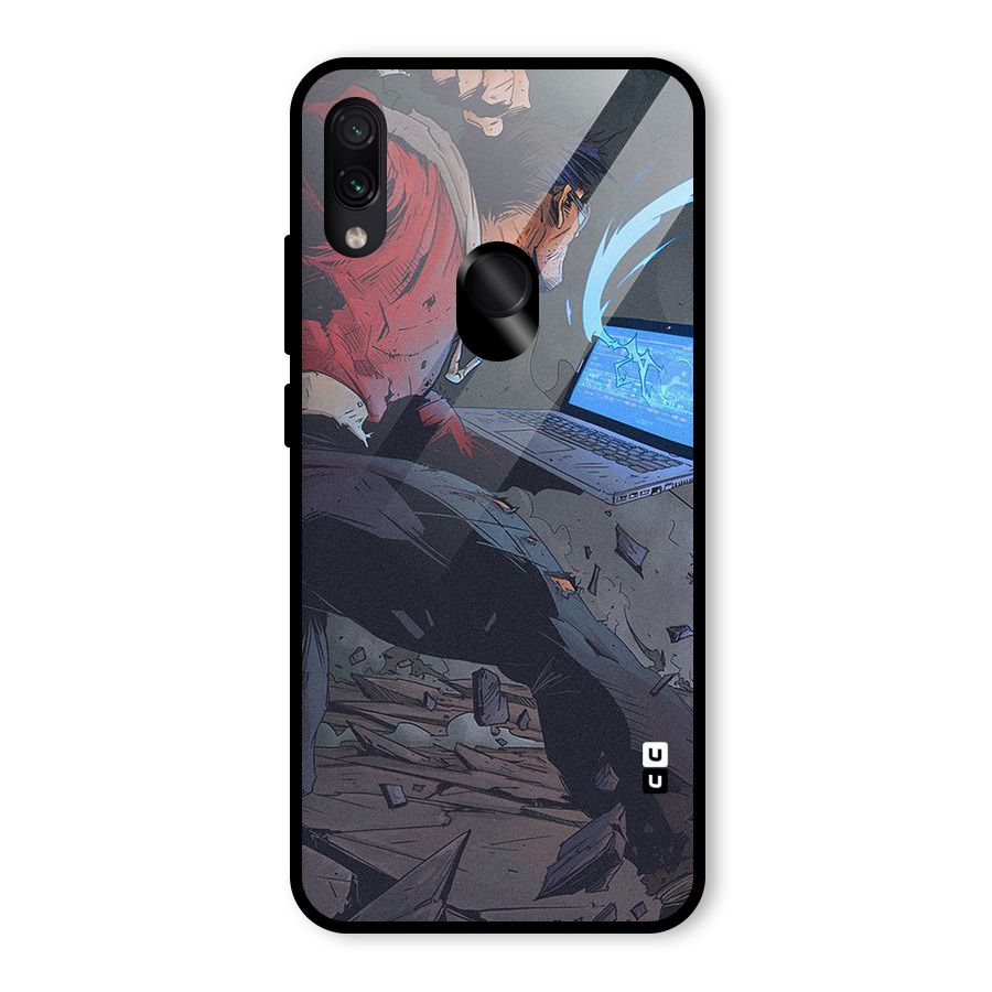 Angry Programmer Glass Back Case for Redmi Note 7 Pro