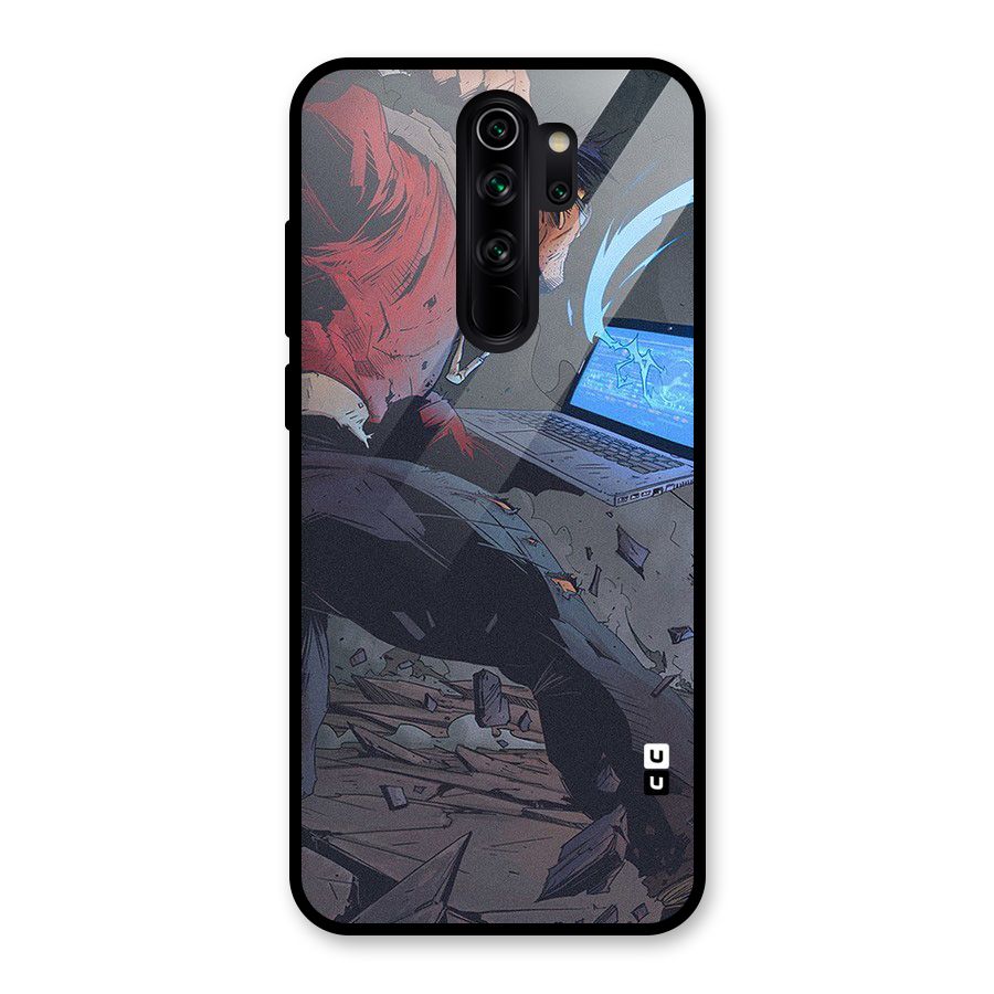 Angry Programmer Glass Back Case for Redmi Note 8 Pro