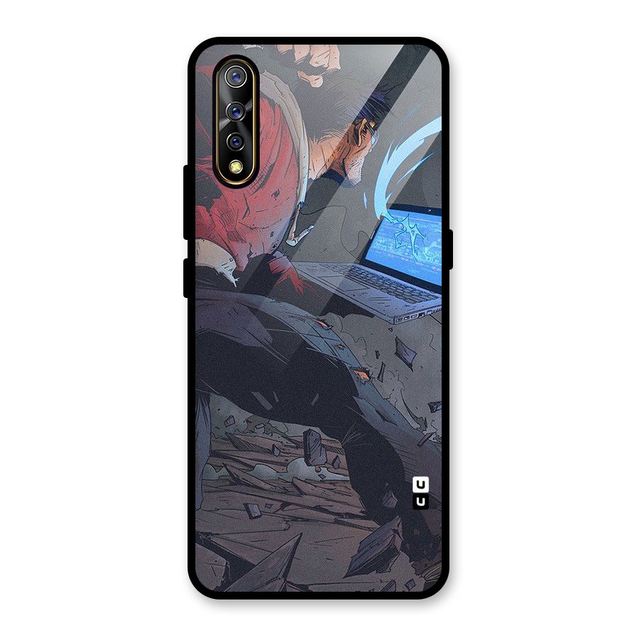 Angry Programmer Glass Back Case for Vivo S1