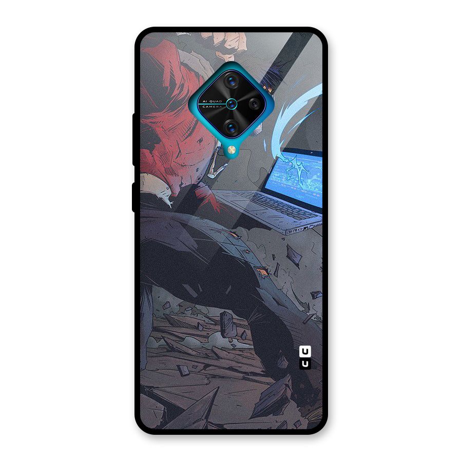 Angry Programmer Glass Back Case for Vivo S1 Pro