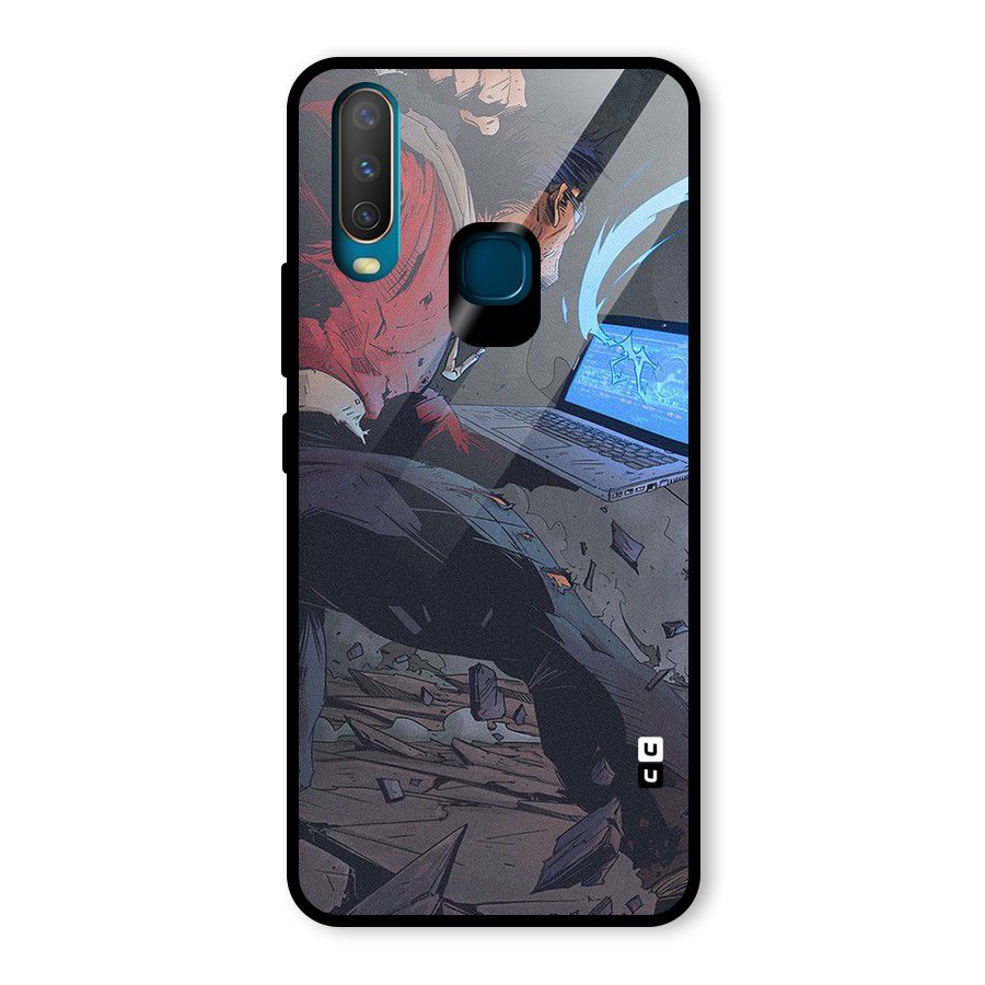 Angry Programmer Glass Back Case for Vivo U10