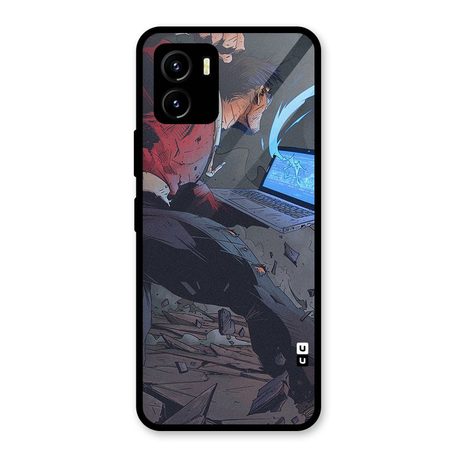 Angry Programmer Glass Back Case for Vivo Y15s
