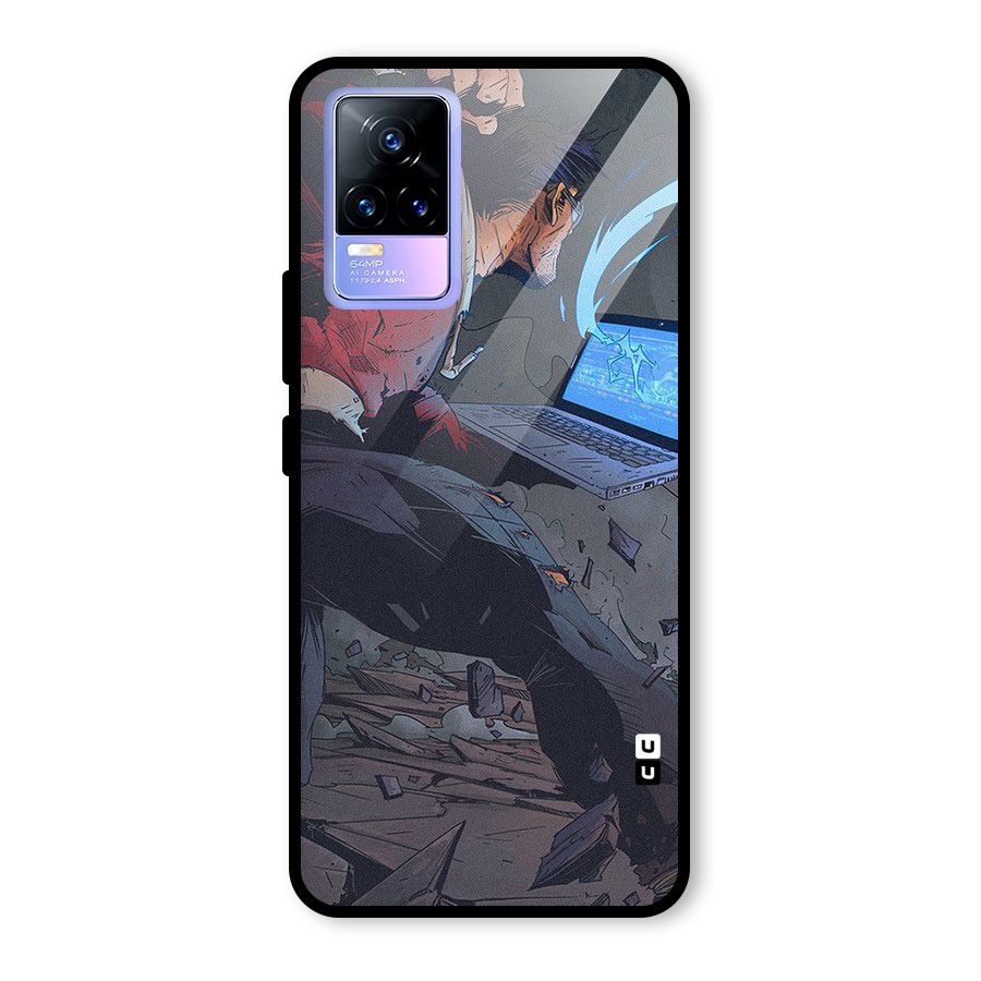 Angry Programmer Glass Back Case for Vivo Y73