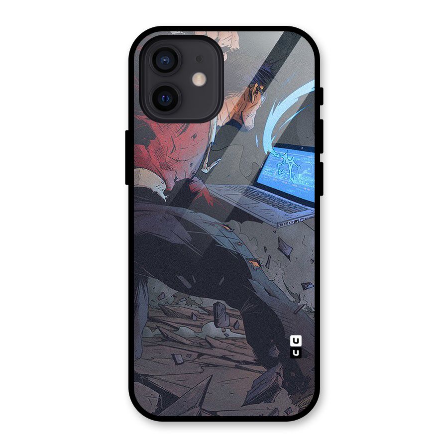 Angry Programmer Glass Back Case for iPhone 12