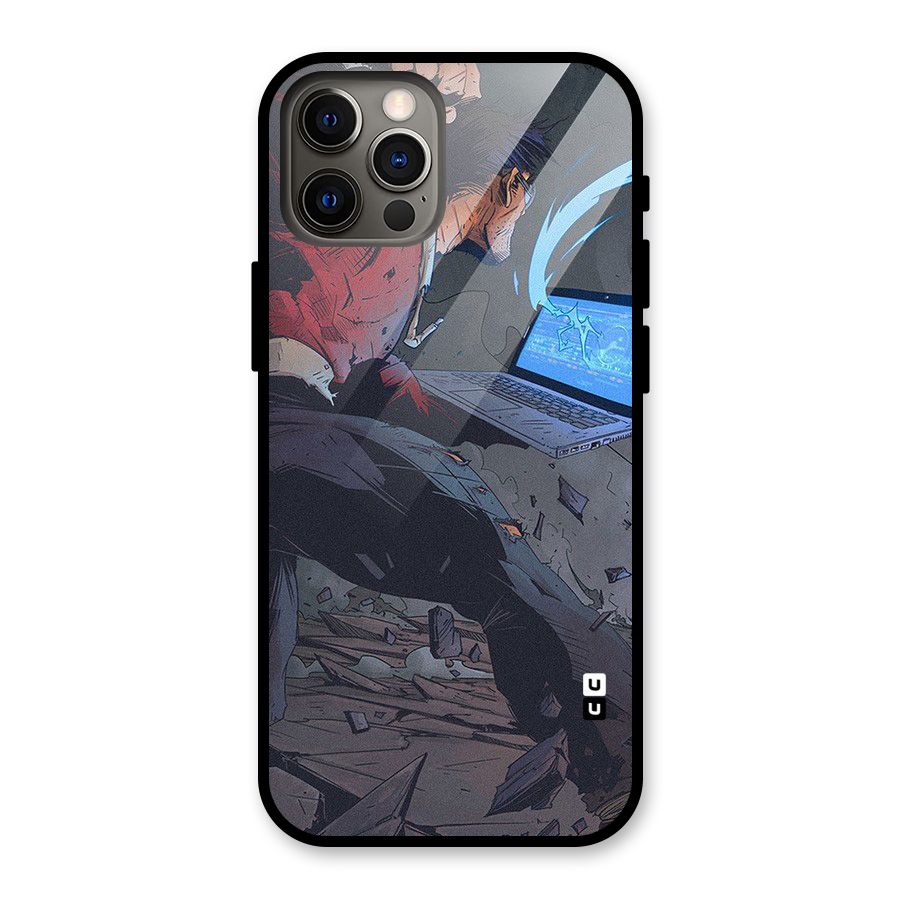 Angry Programmer Glass Back Case for iPhone 12 Pro