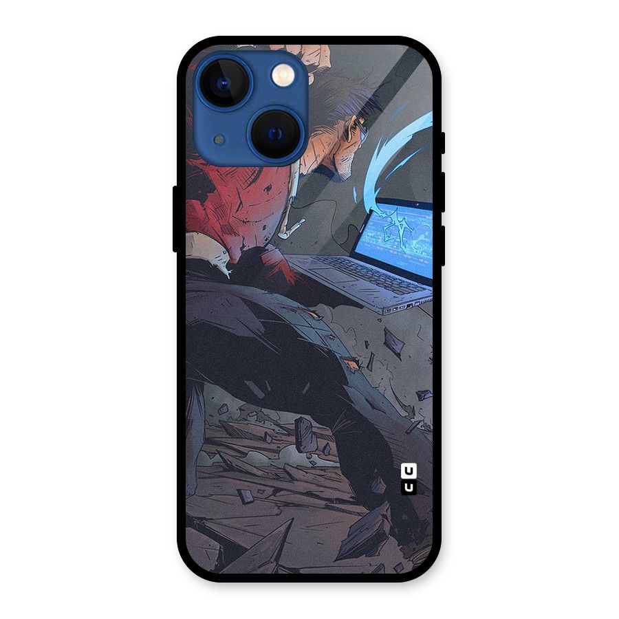 Angry Programmer Glass Back Case for iPhone 13 Mini