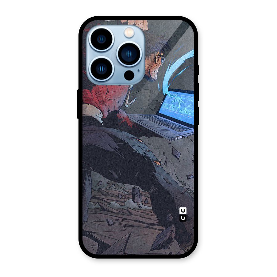 Angry Programmer Glass Back Case for iPhone 13 Pro