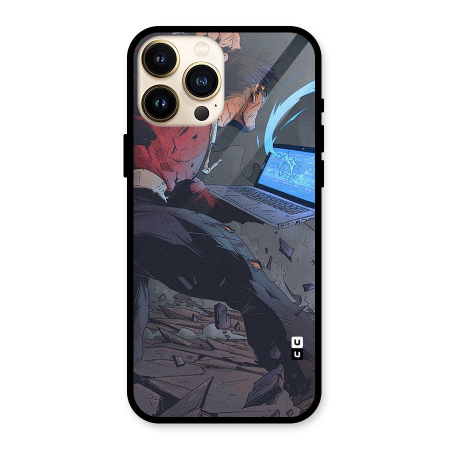 Angry Programmer Glass Back Case for iPhone 13 Pro Max