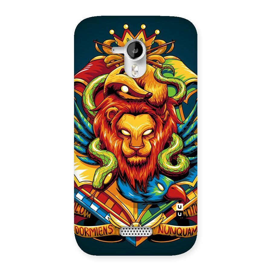 Animal Art Back Case for Micromax Canvas HD A116