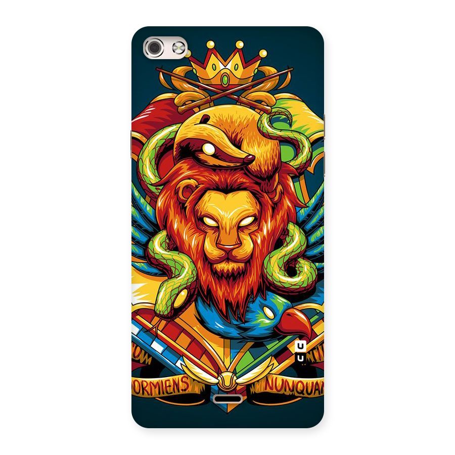 Animal Art Back Case for Micromax Canvas Silver 5