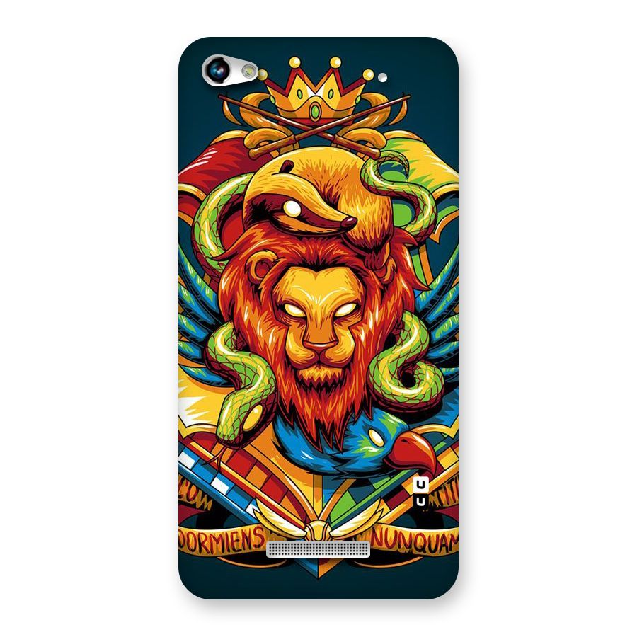 Animal Art Back Case for Micromax Hue 2