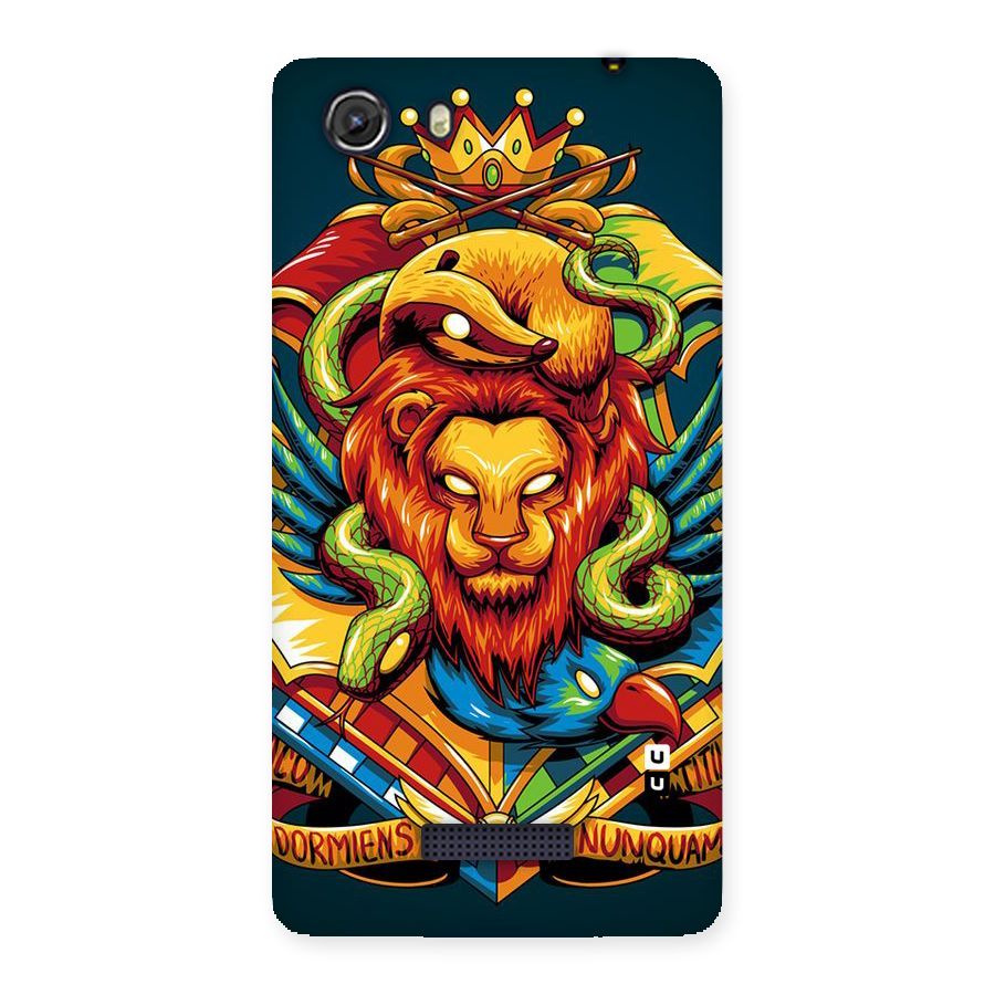 Animal Art Back Case for Micromax Unite 3