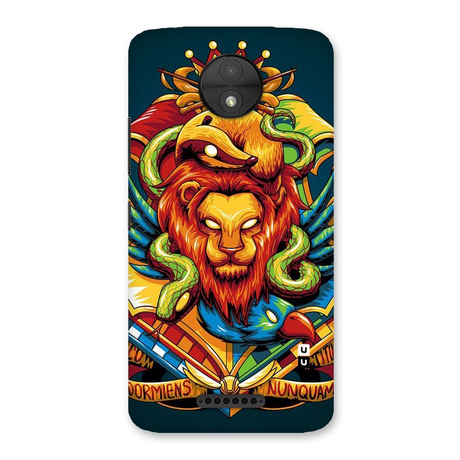 Animal Art Back Case for Moto C