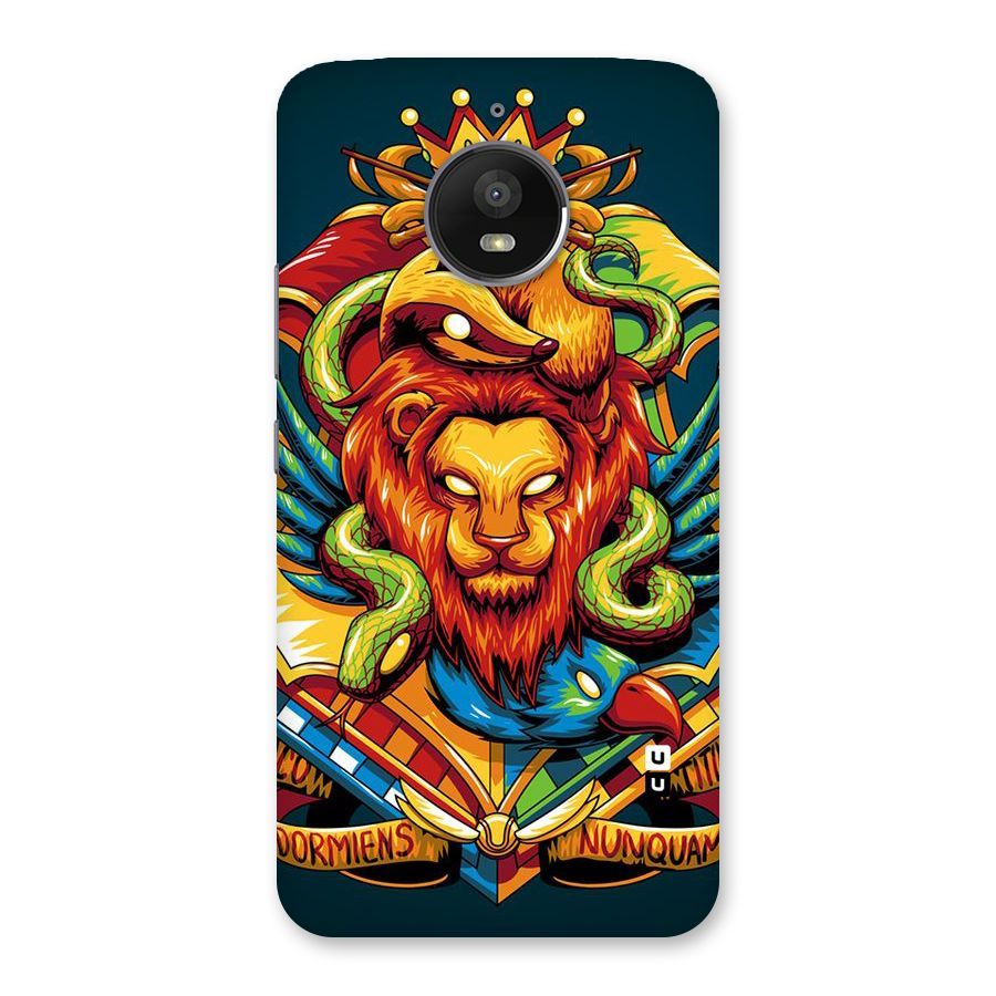 Animal Art Back Case for Moto E4 Plus