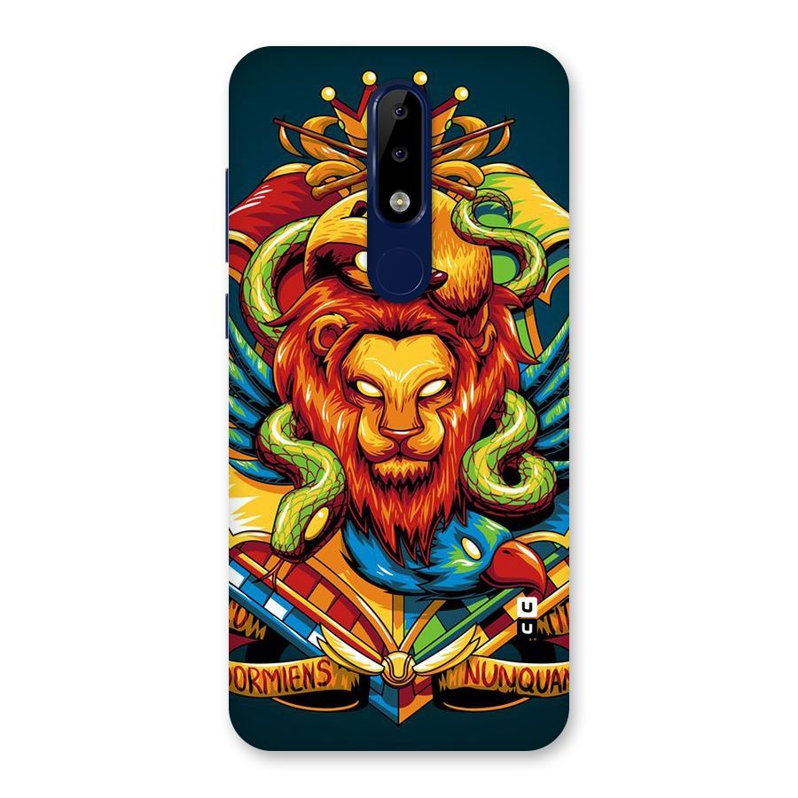 Animal Art Back Case for Nokia 5.1 Plus