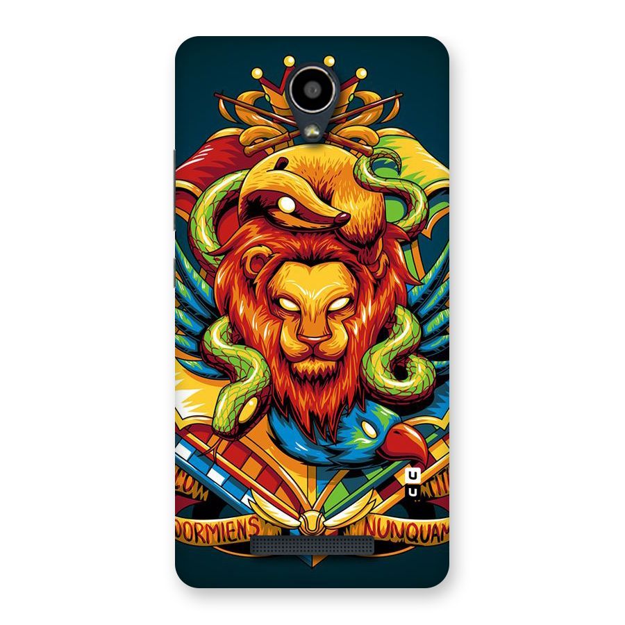Animal Art Back Case for Redmi Note 2