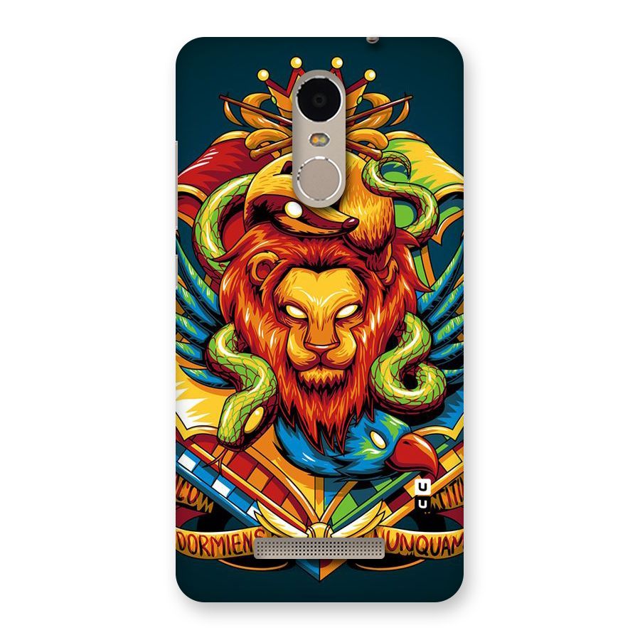 Animal Art Back Case for Xiaomi Redmi Note 3