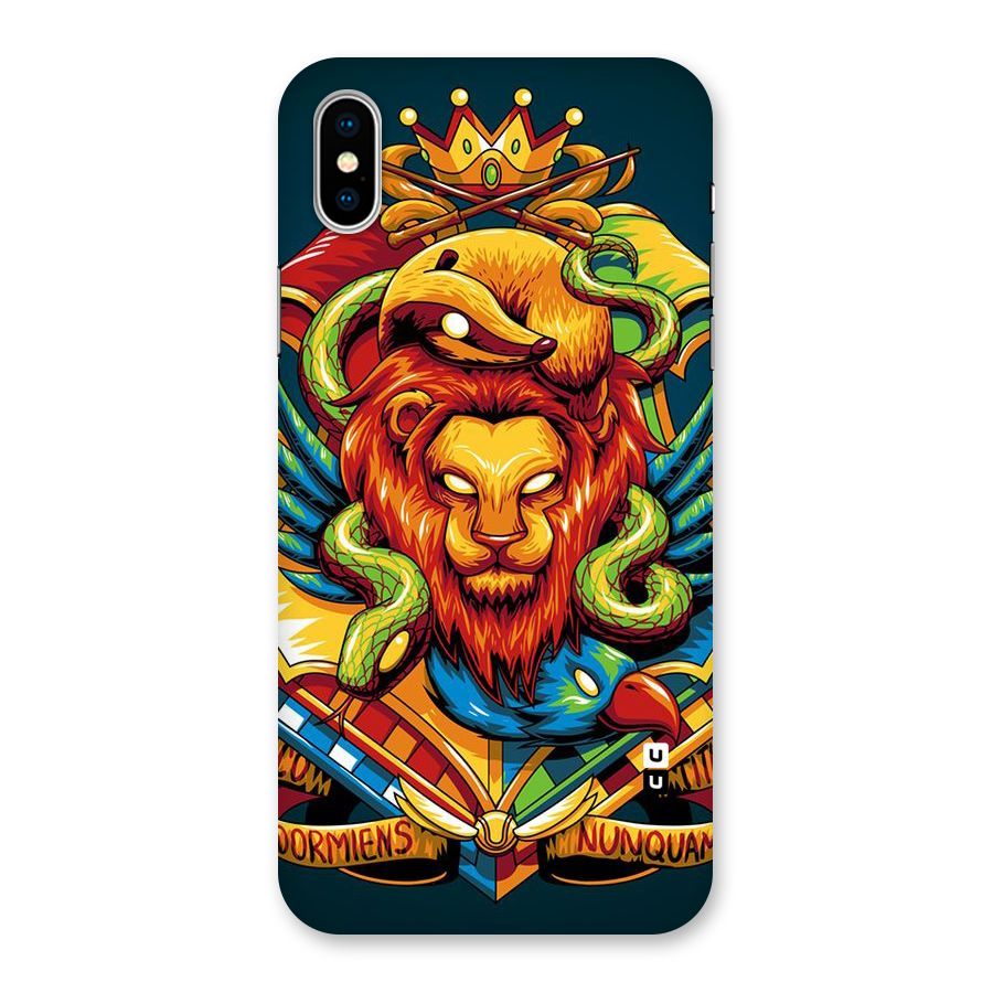 Animal Art Back Case for iPhone XS