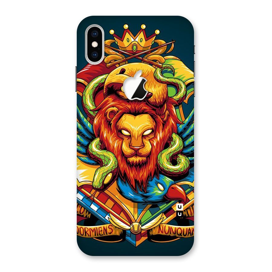 Animal Art Back Case for iPhone XS Max Apple Cut