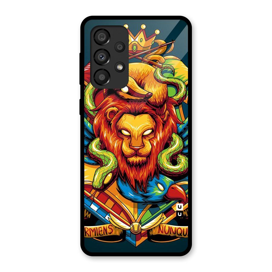 Animal Art Glass Back Case for Galaxy A33 5G