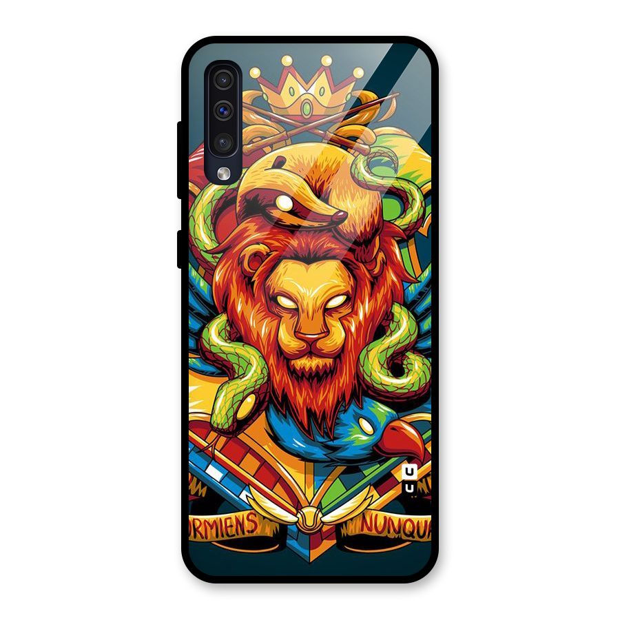 Animal Art Glass Back Case for Galaxy A50