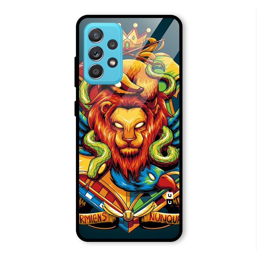 Animal Art Glass Back Case for Galaxy A52