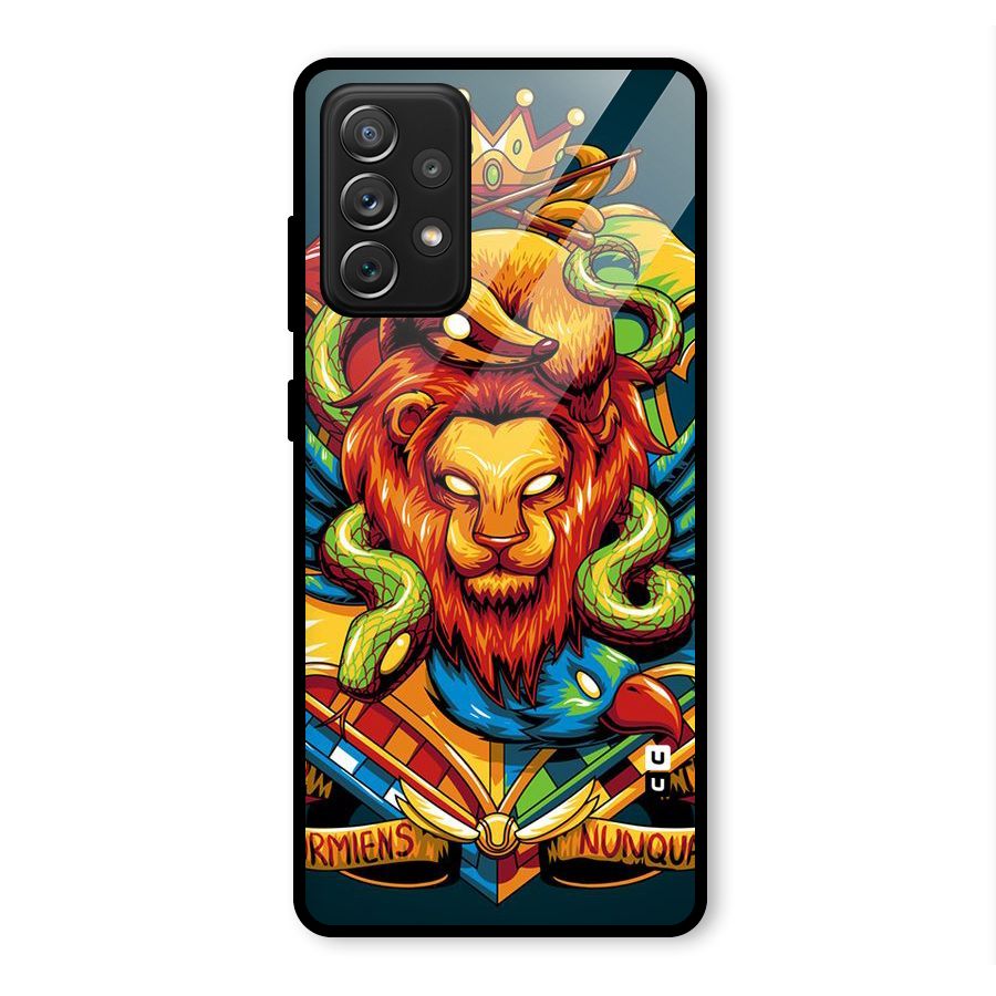 Animal Art Glass Back Case for Galaxy A72