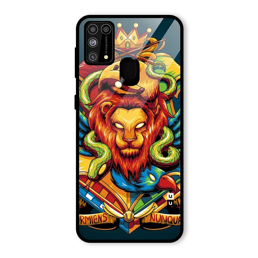Animal Art Glass Back Case for Galaxy F41