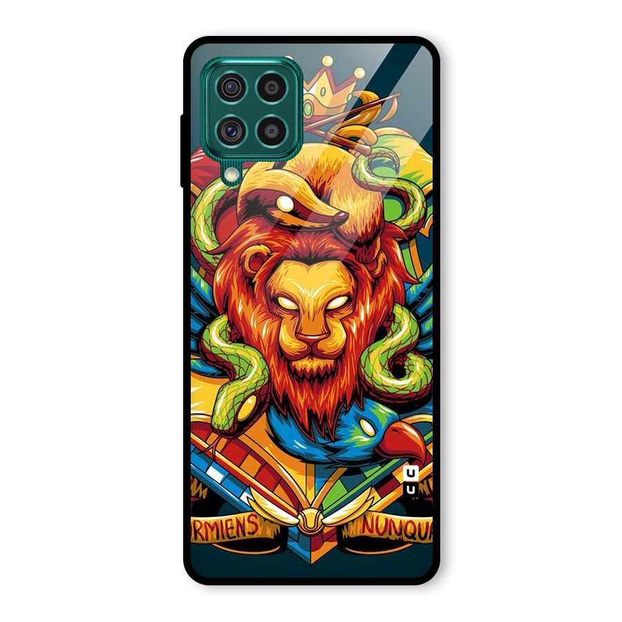 Animal Art Glass Back Case for Galaxy F62