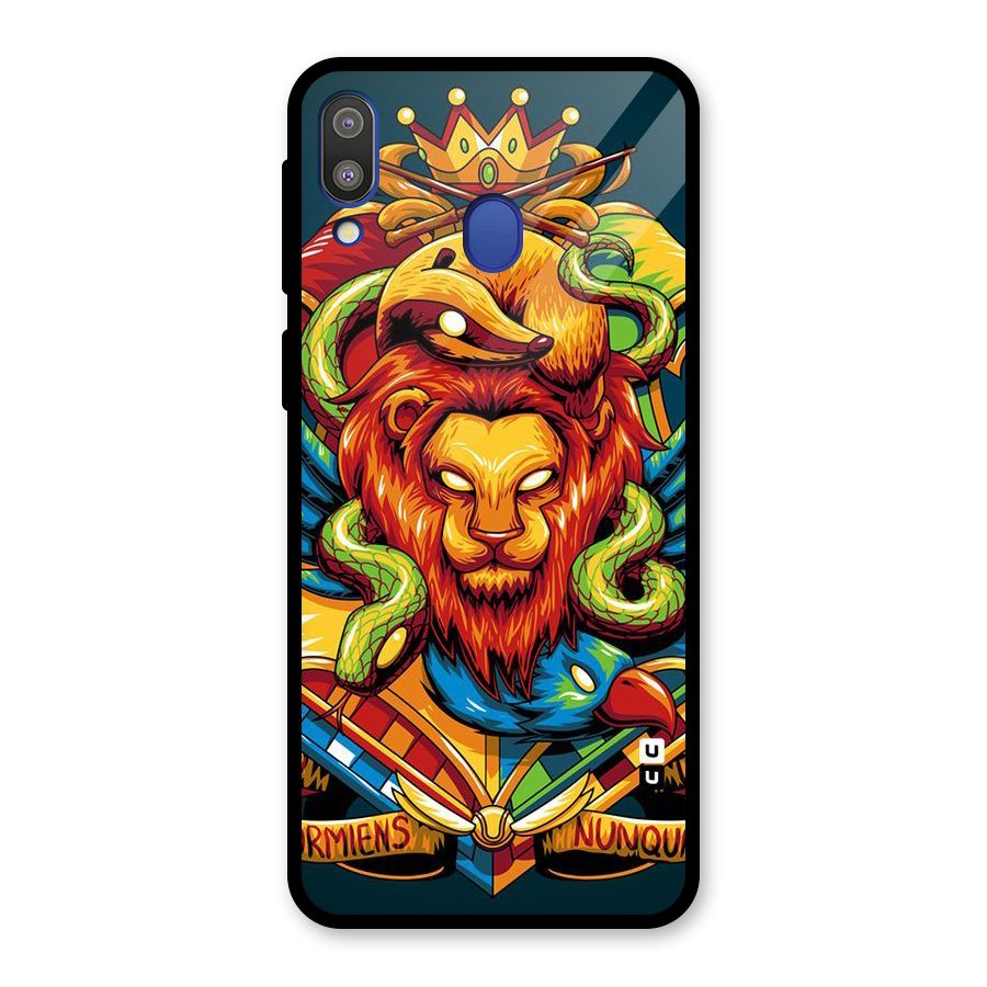 Animal Art Glass Back Case for Galaxy M20