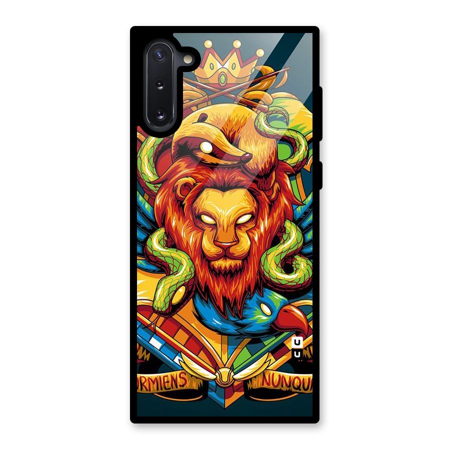 Animal Art Glass Back Case for Galaxy Note 10