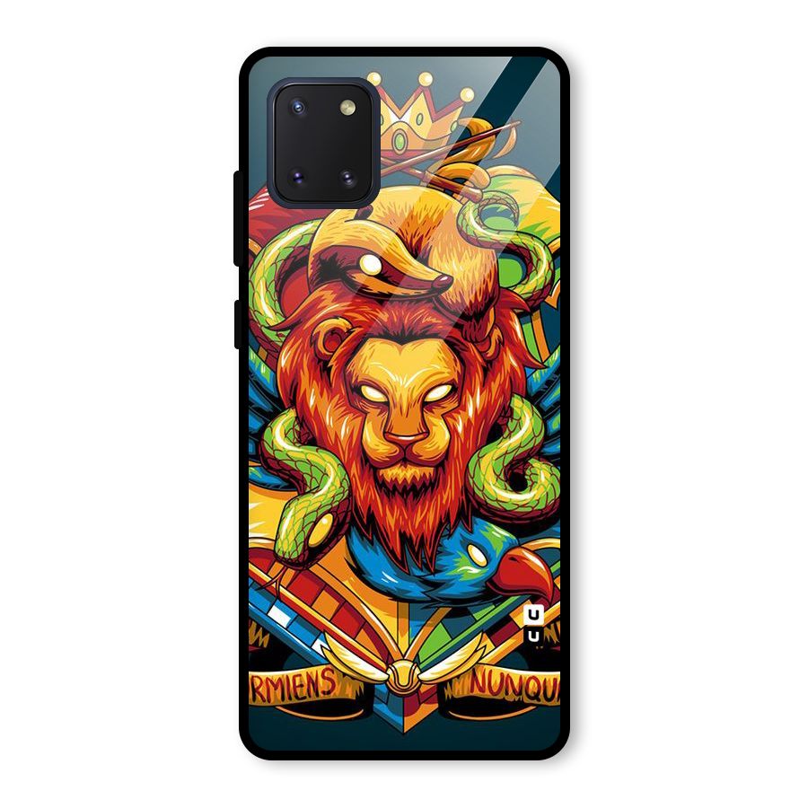Animal Art Glass Back Case for Galaxy Note 10 Lite