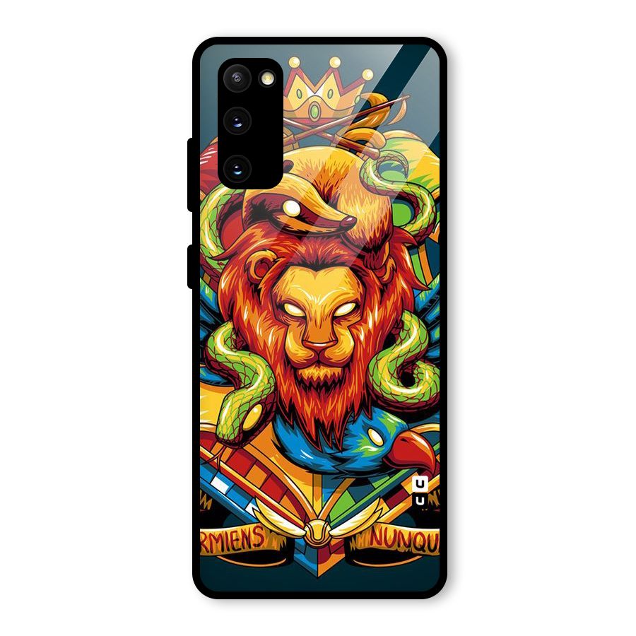 Animal Art Glass Back Case for Galaxy S20 FE 5G