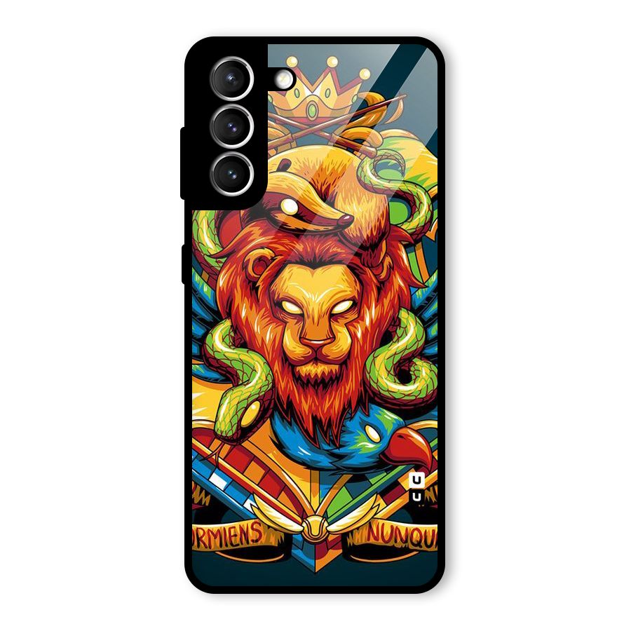 Animal Art Glass Back Case for Galaxy S21 5G