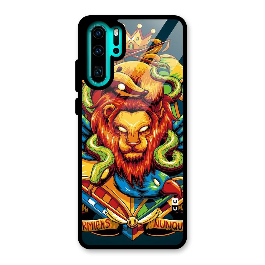 Animal Art Glass Back Case for Huawei P30 Pro