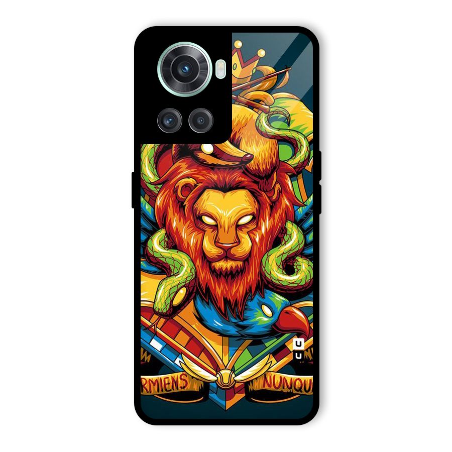 Animal Art Glass Back Case for OnePlus 10R