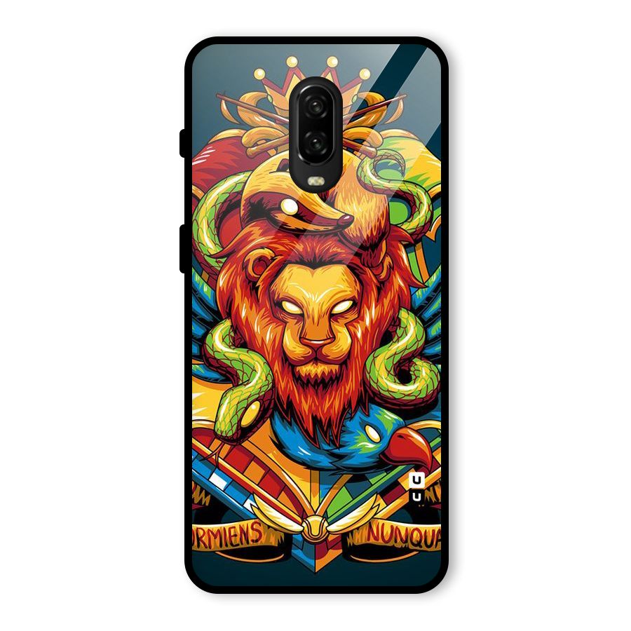 Animal Art Glass Back Case for OnePlus 6T