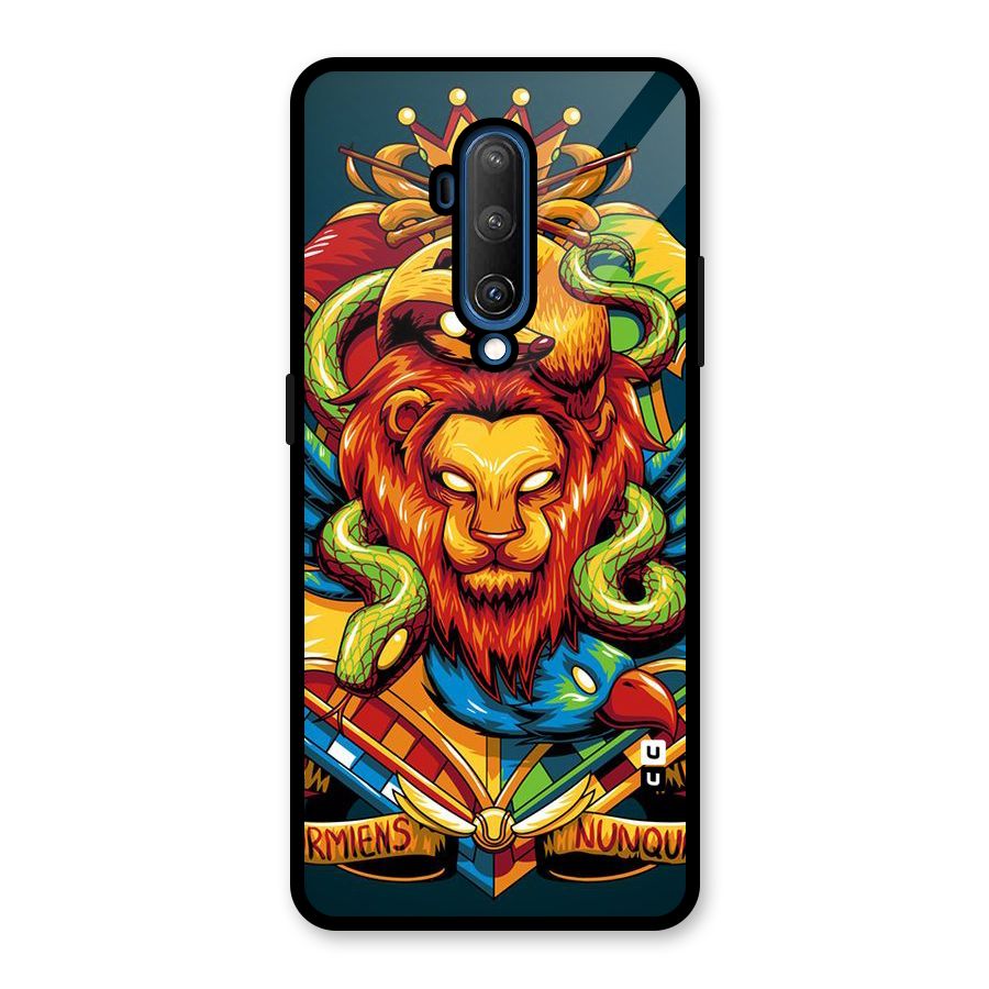 Animal Art Glass Back Case for OnePlus 7T Pro