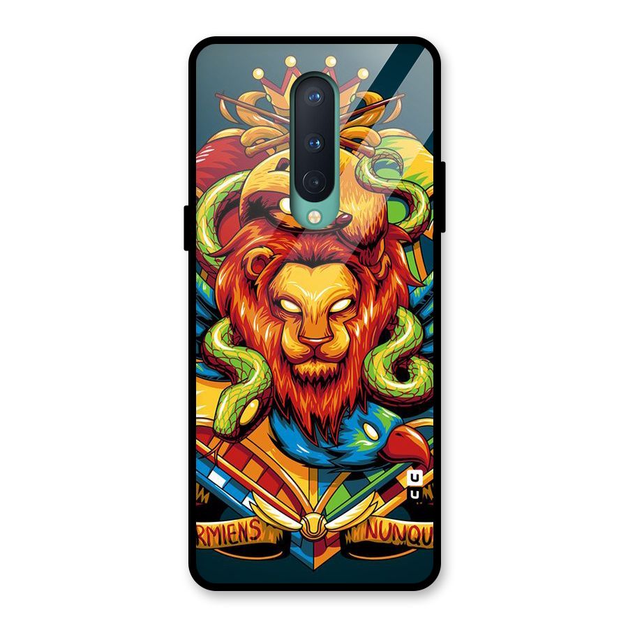 Animal Art Glass Back Case for OnePlus 8