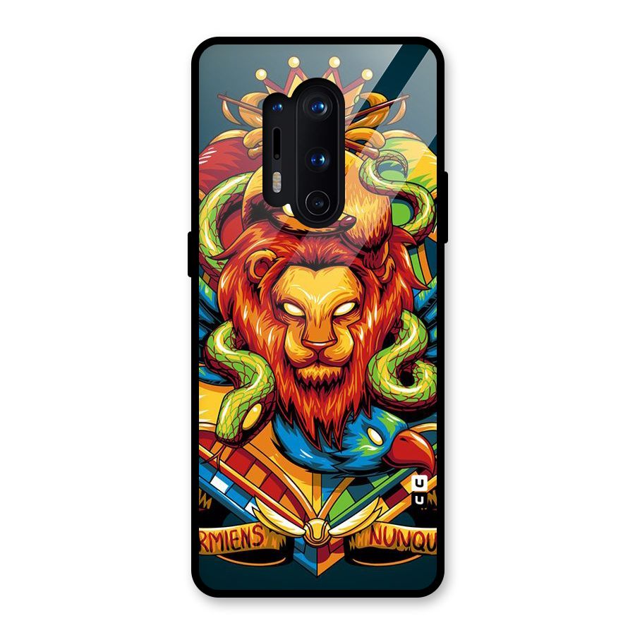Animal Art Glass Back Case for OnePlus 8 Pro