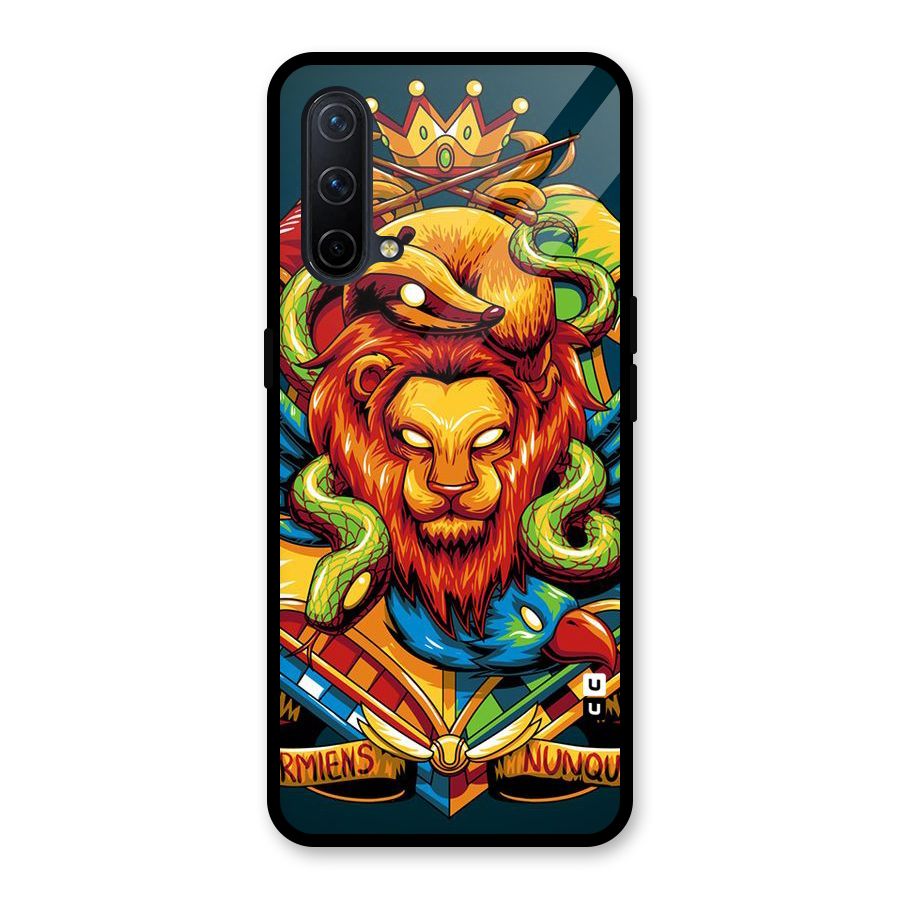 Animal Art Glass Back Case for OnePlus Nord CE 5G