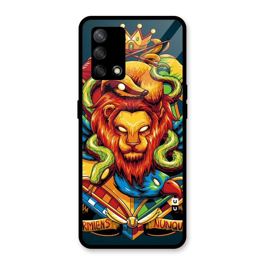 Animal Art Glass Back Case for Oppo F19