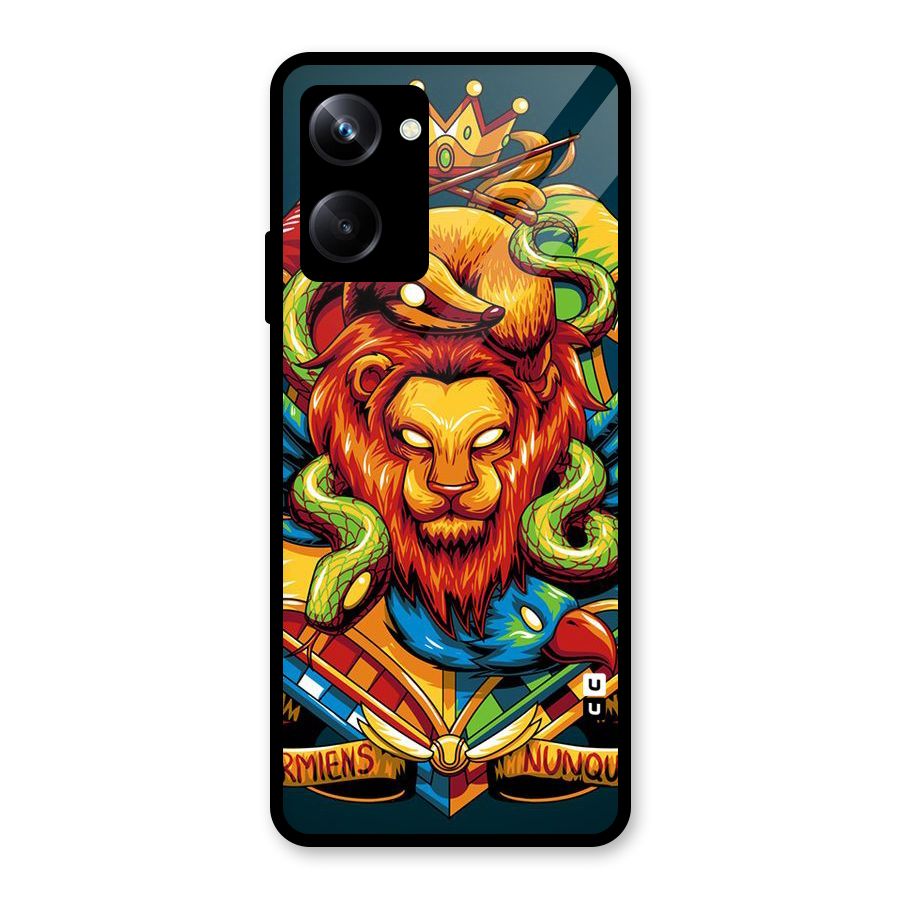 Animal Art Glass Back Case for Realme 10 Pro
