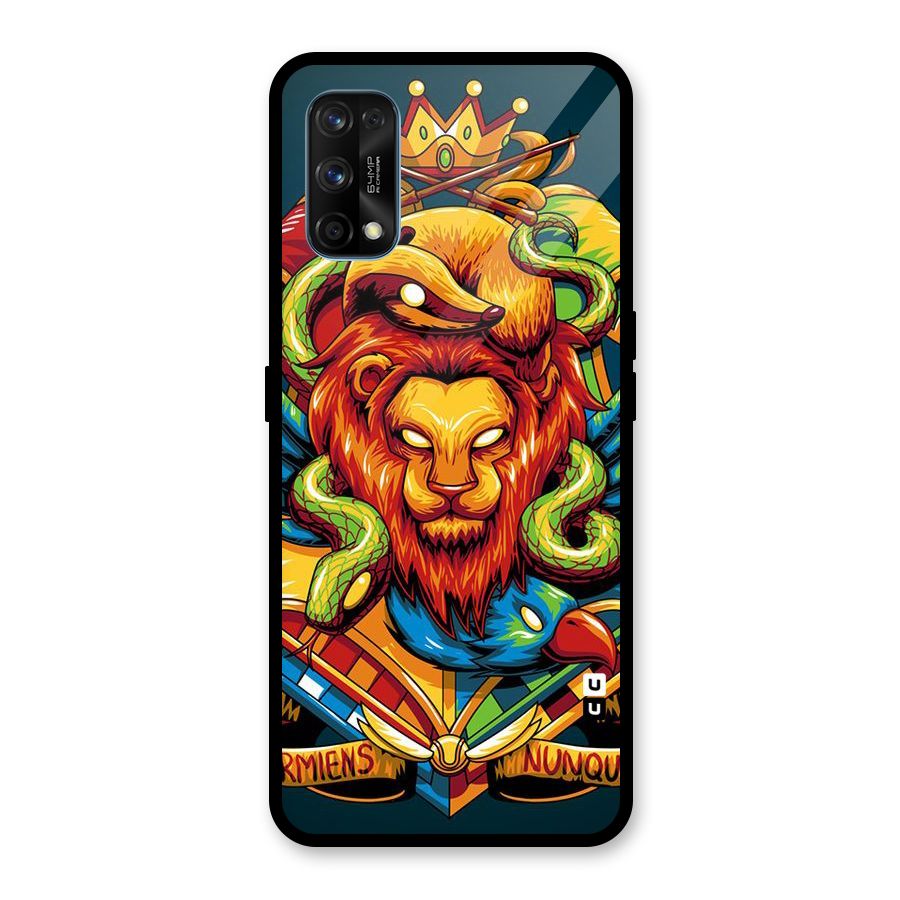 Animal Art Glass Back Case for Realme 7 Pro