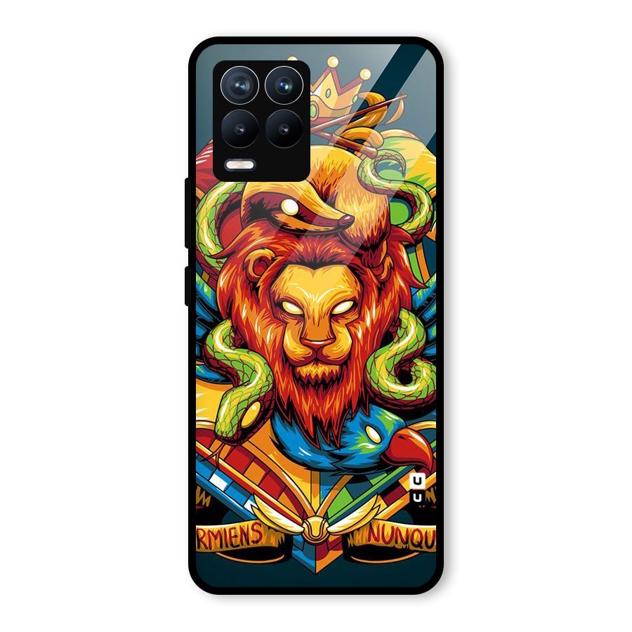 Animal Art Glass Back Case for Realme 8