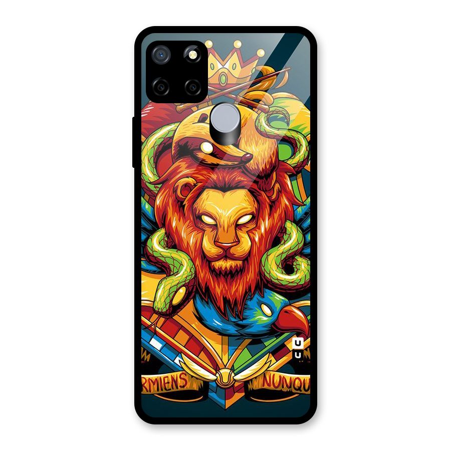 Animal Art Glass Back Case for Realme C12