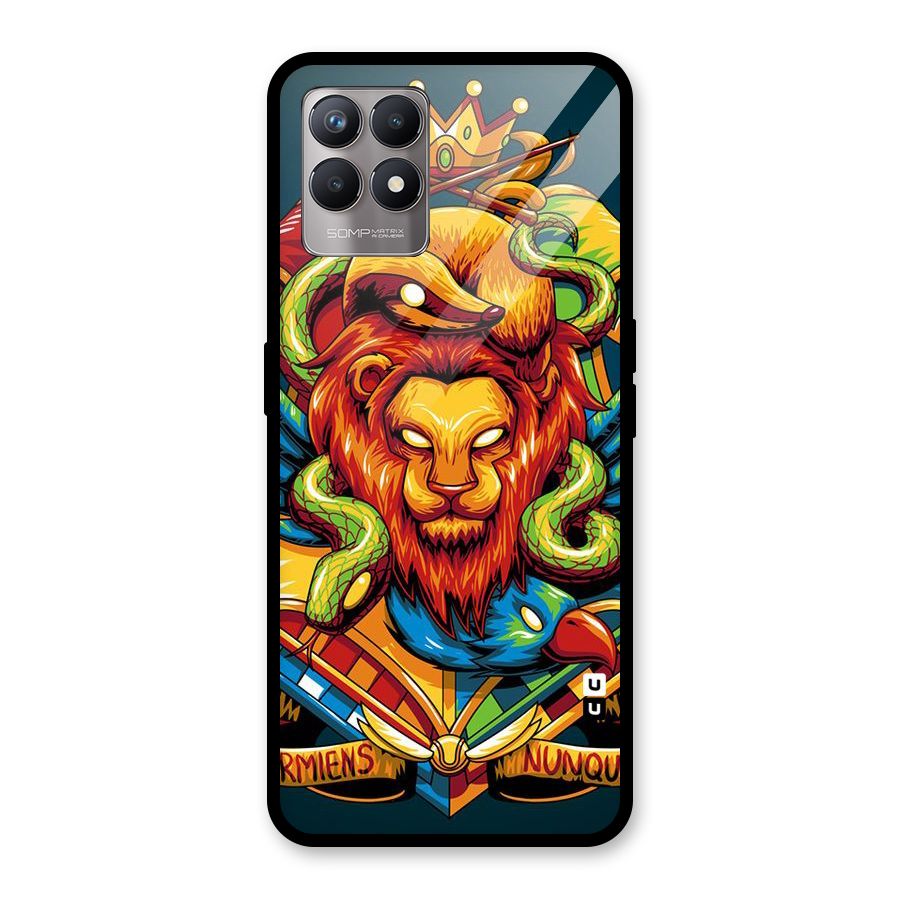 Animal Art Glass Back Case for Realme Narzo 50