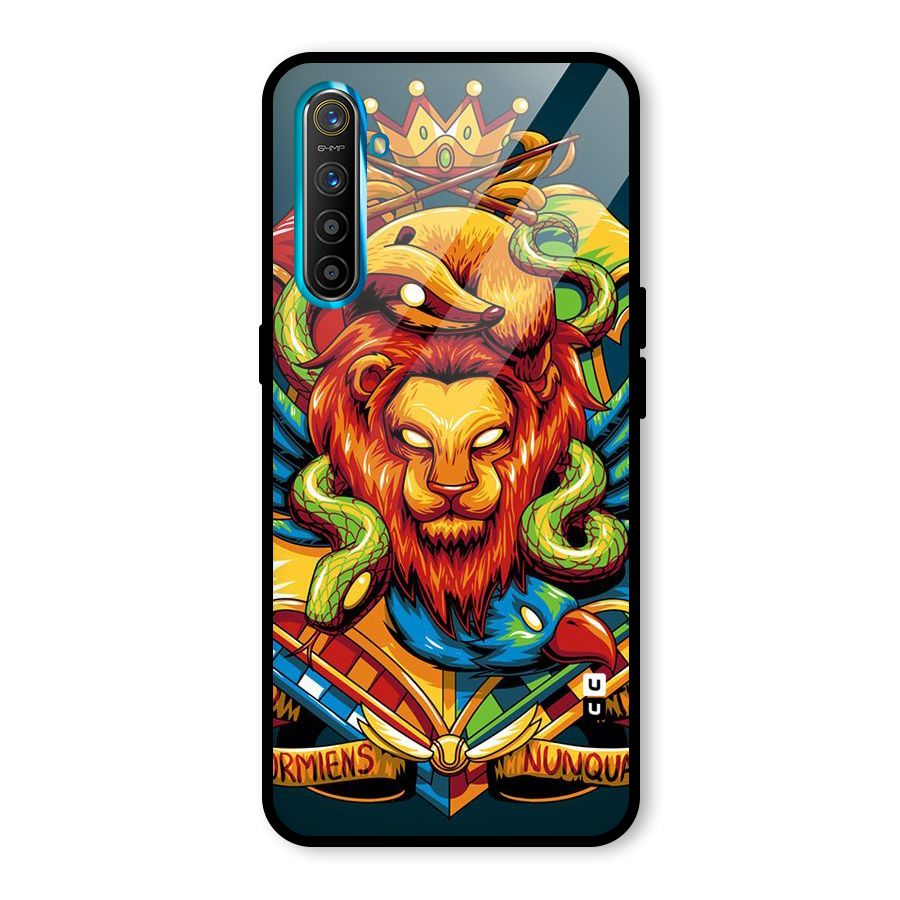 Animal Art Glass Back Case for Realme X2