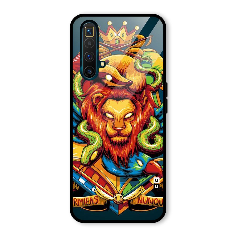 Animal Art Glass Back Case for Realme X3