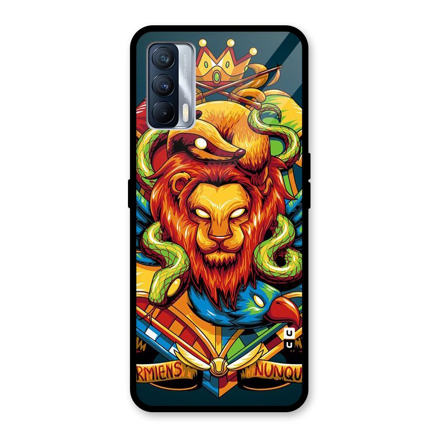 Animal Art Glass Back Case for Realme X7